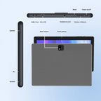 Android 15 Tablet Set with Keyboard, Case, Mouse, Stylus, Screen Protector, 6GB+128GB ROM，5G WiFi